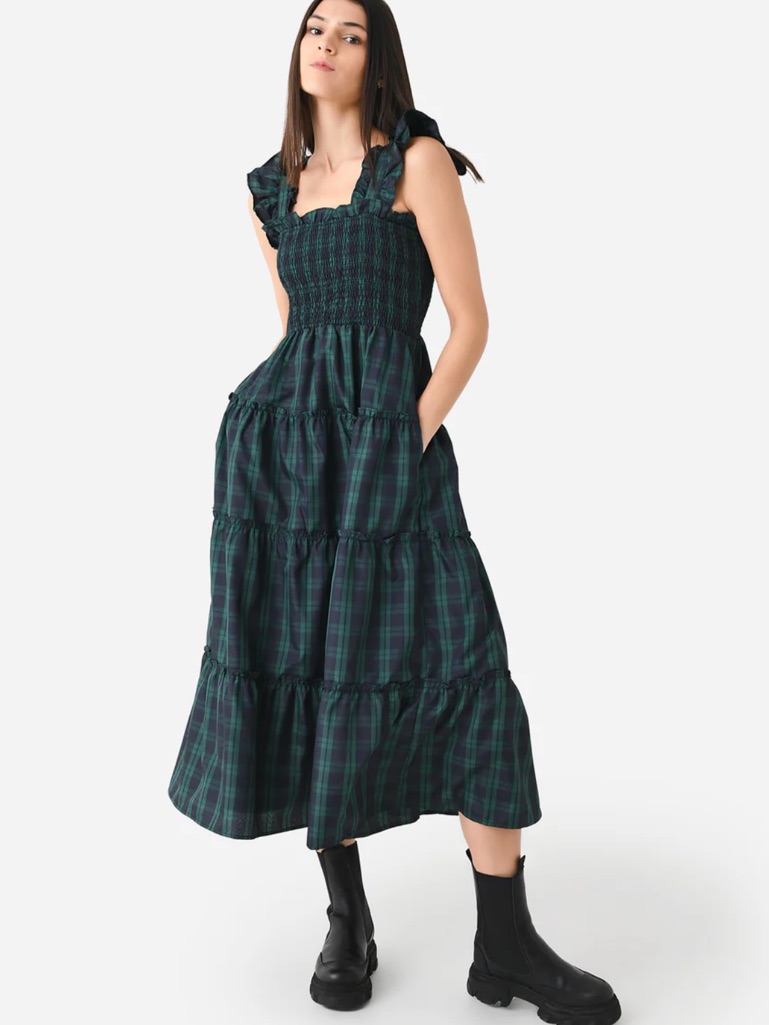 J Marie Women’s The Joyce Ruffle Strap Midi Dress